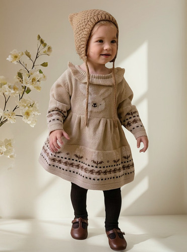 Vestido De Invierno Grueso Niña Envio Incluido