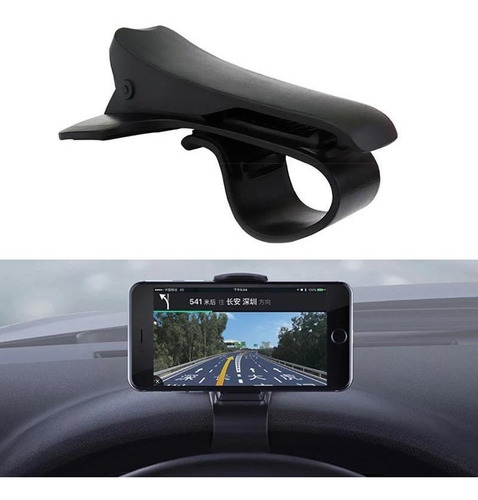 Imagen 5 de 9 de Soporte Universal Pinza Porta Celular Gps Para Tablero Auto