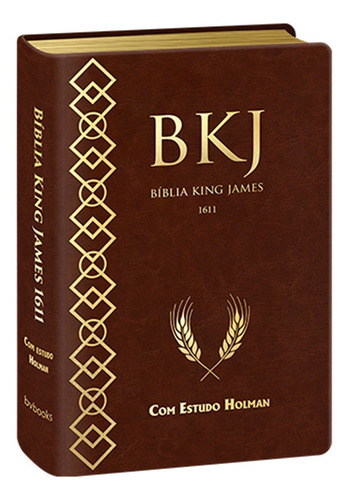 Bkj - Bíblia King James Fiel 1611 Com Estudo Holman (marrom)