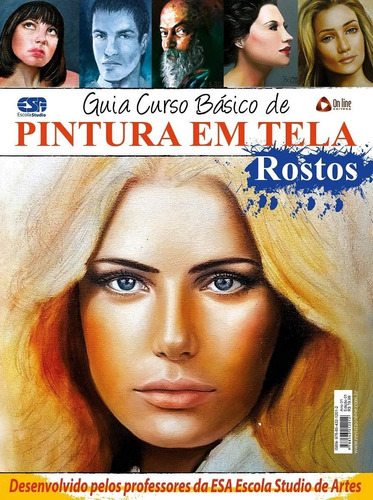 Guia Curso Básico De Pintura Em Tela - Rostos, De Diversos Autores. Editora On Line, Capa Mole Em Português, 2012