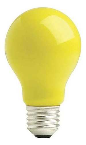 Lâmpada Incandescente Amarela Anti-inseto 100w 220v E27 Cor da luz Amarelo