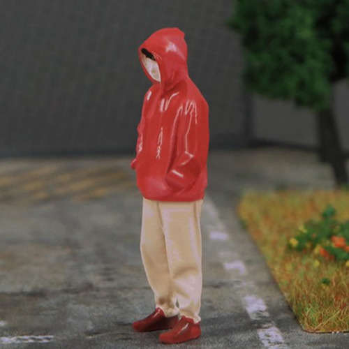 Figuras De Modelos A Escala 1/24, Tela Roja Con Sombrero