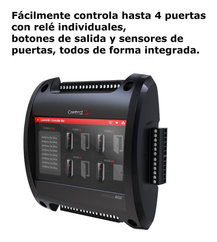 Controladora De Accesos De 4 Puertas Con Pantalla Control Id