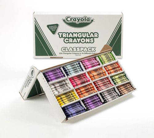 Paquete De Crayones Triangulares Crayola, 16 Colores, Mayo