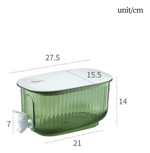 Dispensador De Bebidas 4l Armazenamento Com Com Válvula De