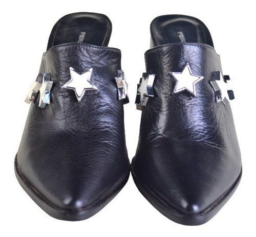 Zuecos De Mujer De Cuero - Star - Ferraro