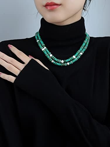 Collar Cowlyn De Doble Capa, Cadena Larga De Perlas Con De A