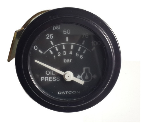 Reloj Presión De Aceite Motor, 12v - Redondo - Diámetro 50mm