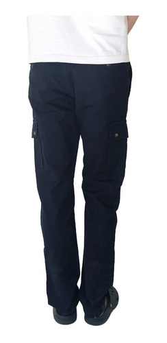 Imagen 4 de 4 de Pantalon Cargo Bolsillos Gabardina - Blue Air Jeans