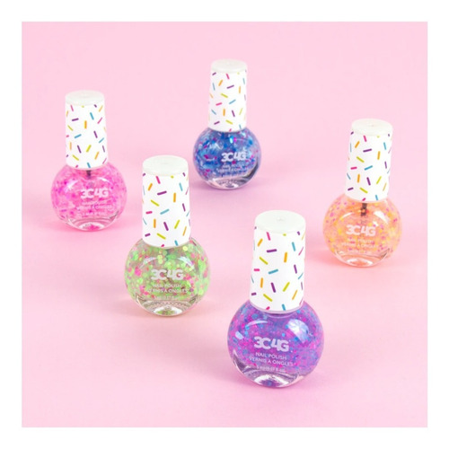 Set 5 Esmaltes Uñas Para Niña Confetti Make It Real-hopetoys
