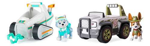 Pala De Nieve Everest Y Crucero De Jungla Tracker Paw Patrol