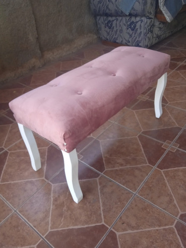 Banqueta Estilo Normando Rosa