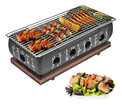 Parrilla De Barbacoa De Estilo Japonés, 14 X 6.9 X 4 Pulgada