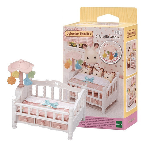 Sylvanian Families Berço Para Trigêmeos Com Mobile Epoch