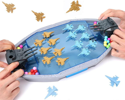 Juego De Mesa Batalla Naval Aviones Punteria Y Rapidez Niños
