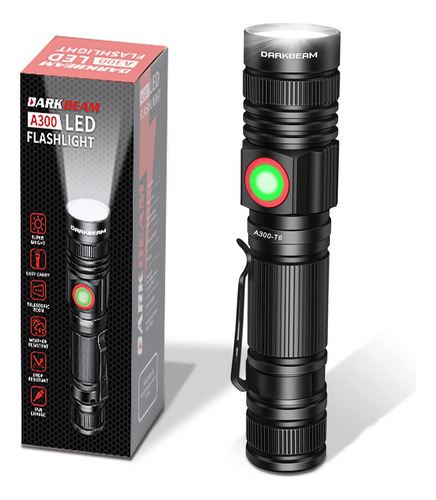 Linterna Mini 1000 Lumenes Zoom Luz De Flash Recargable Usb