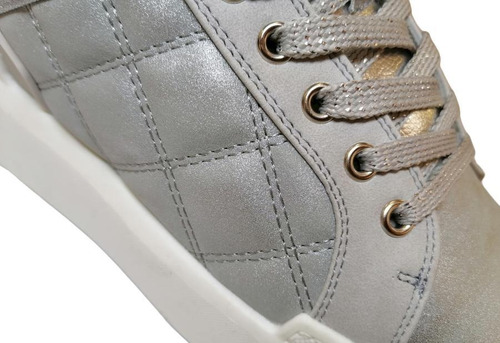 Imagen 4 de 6 de Zapatilla Urbana Plataforma Mujer Maria Pia Camila Gris