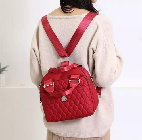 Imagen 3 de 4 de Bolsa Mochila Mujer Crossbody Mariconera Impermeable Viaje