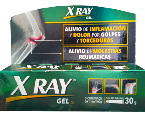 X-ray Gel Alivio De Inflamación Y Dolor 30g C/u