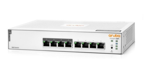 Switch Hpe Aruba 1830 Jl811a 8 Puertos Gigabit 4 Poe+ 65w L2