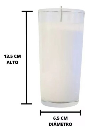 Veladora De Parafina Vaso Cubero 20 Pzas