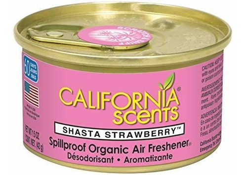 Ambientador California Scents Fresa, 1.5 Oz, 12 Unid.