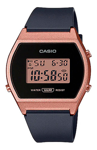 Relógio Casio Rosé Unissex Digital Clássico Lw-204-1a