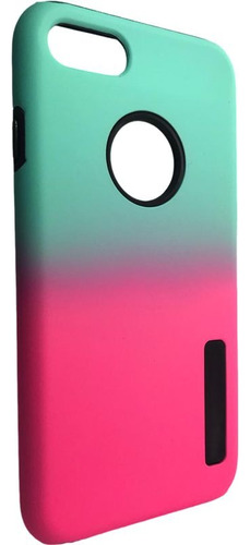 Protector Carcasa Dos Colores Degradé Para iPhone 6 6s 7 8
