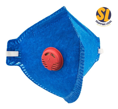 Máscara Proteção Epi Pff1 99% Com Válvula Deltaplus Kit 10 U