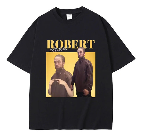 Camiseta De Manga Corta Con Estampado De Robert Pattinson