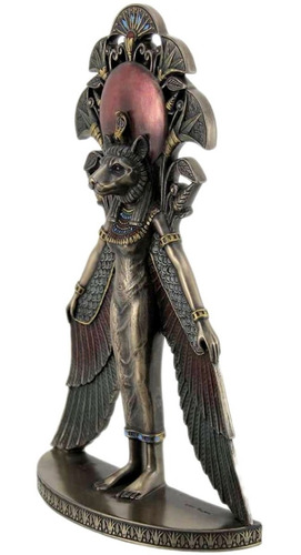 Placa De Pared Diosa Egipcia Sekhmet Con Alas De Isis