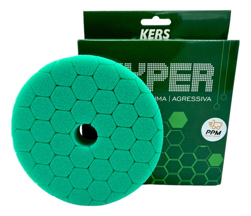 Kers Pad Espuma Hex 5puLG Corte Pesado Verde