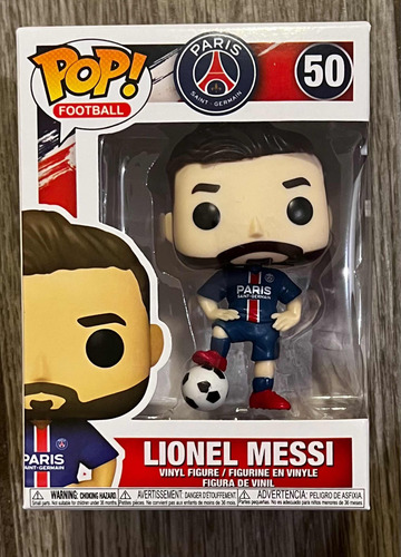 Funko Pop Lionel Messi 50 Paris St Germain. Regalo Navidad (Usado)