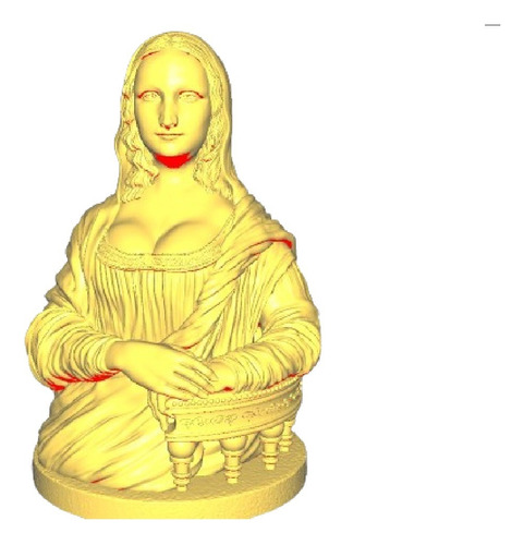 La Gioconda Da Vinci Figura Archivo Stl De Impresion 3d