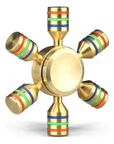 Comprar Fidget Spinner Baleros Grande Juguete Relajante Metal Pro Color Dorado