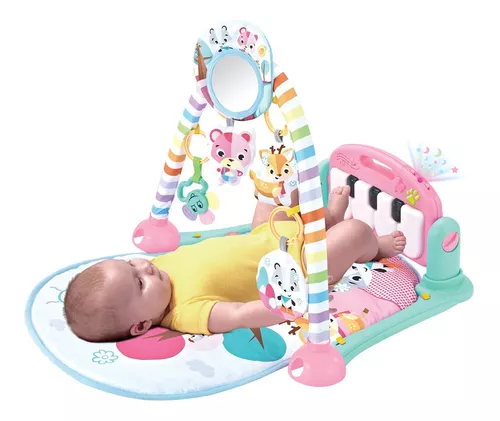 Tapete de Atividades Musical Bebê Infantil Piano Removível Arco Com  Brinquedos Baby Tudo Etitoys - Baby&Kids