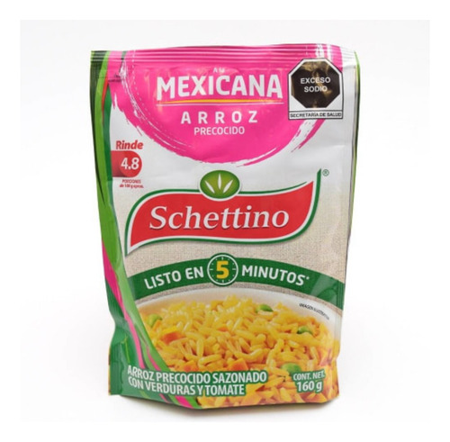 7 Pzas Arroz Precocido Schettino Con Tomate A La Mexicana 16