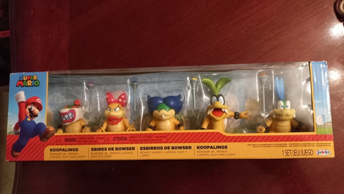 Set Figura Koopalings Bowser Jr. Wendy Ludwig Larry 