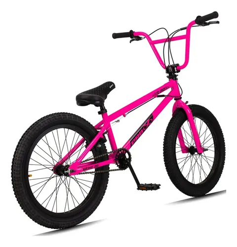 Bicicleta Aro 20 Bmx Pro-x Serie 20 Hi-ten K7 Cog 9d Cor Rosa