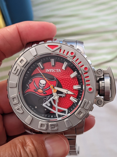 Relógio Invicta Sea Hunter Nfl Tampa Buccaneers Automático 