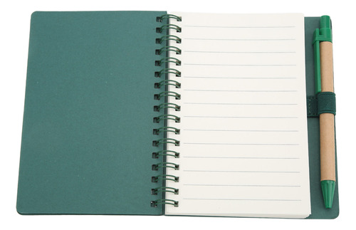 Cuaderno Portátil Simple De Cuero De Doble Bobina