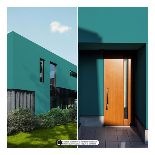 Pintura Látex Tecza 10l Colores Intensos Interior Y Exterior Danubio Mate