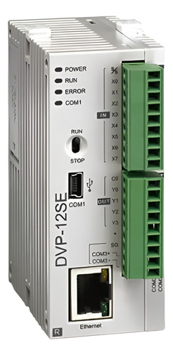 Plc Delta, 8 In, 4 Salidas Relevador, Dvp12se11r Ethernet
