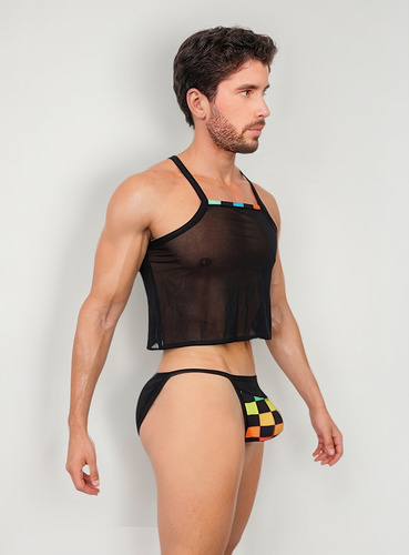 Tank Crop Top Mesh - Retro Pride Bikini Se Vende Por Separad