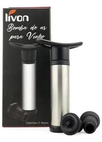 Bomba A Vácuo Vinho Servir Garrafas Extrator Tirar Ar Manual