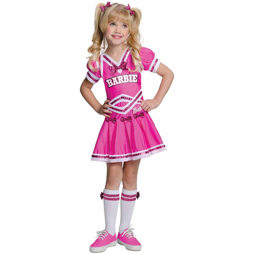 Disfraz Para Niña Barbie Porrista Halloween  Talla Small