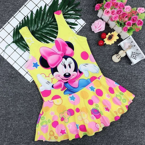 Moda Niños Traje De Baño Mickey Mouse De Dibujos Animados Ni