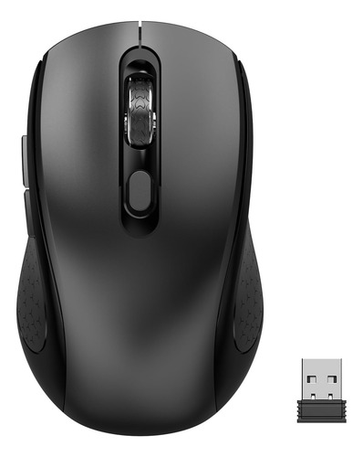 Shunjinrun Ratón Óptico Inalámbrico Ergonómico Compatible Co