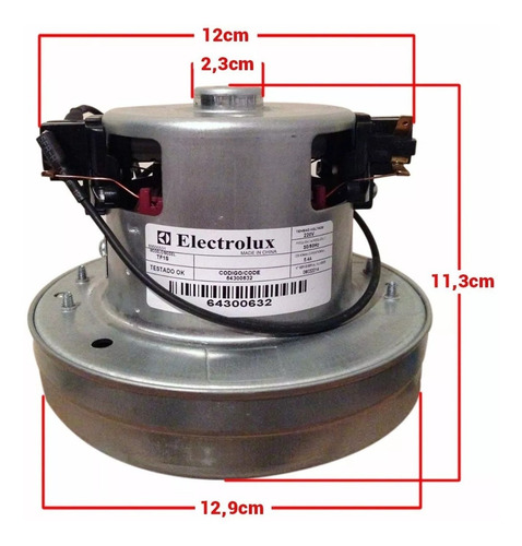 Imagem 2 de 4 de Motor Aspirador Max Trio 1400w 110v 64300631 Orig Electrolux