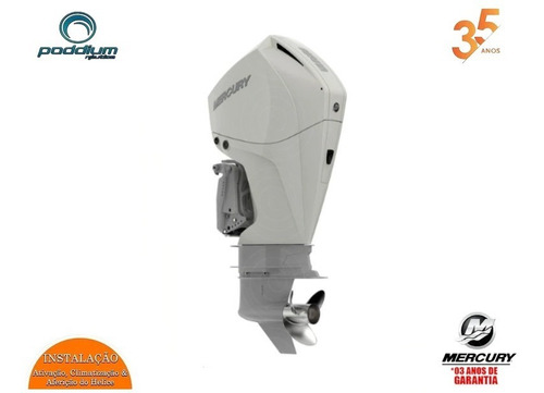 Imagem 1 de 7 de Motor Mercury 4 Tempos 225hp Xl V6 Mecânico Branco Poddium